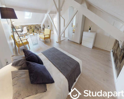 Chambre - 60 m² - 1 pièce