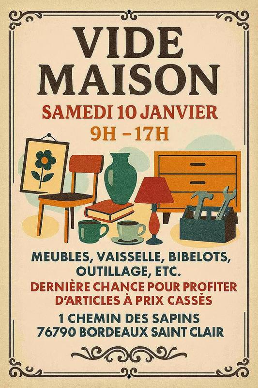 Vide maison à bordeaux saint clair