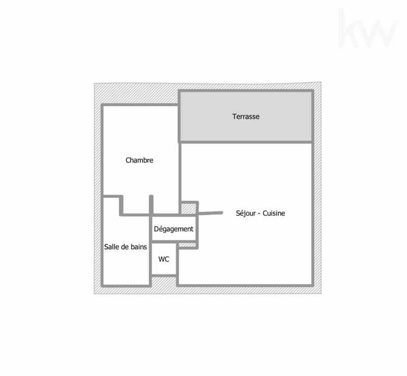 Appartement - 45 m² - 2 pièces
