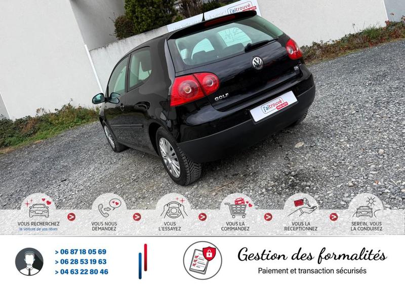 Volkswagen Golf V 1.6 I 105cv Confortline*Ct Révision Kit Distribution Entretien Complet*Véhicule Sous Garantie*100 Points de Contrôles*CarteGrise Moitié prix (Véhicule plus 10 ans)*Pneus 4 saisons ("M+S")*Sièges chauffant*Régulateur limiteur vitesse*Clim