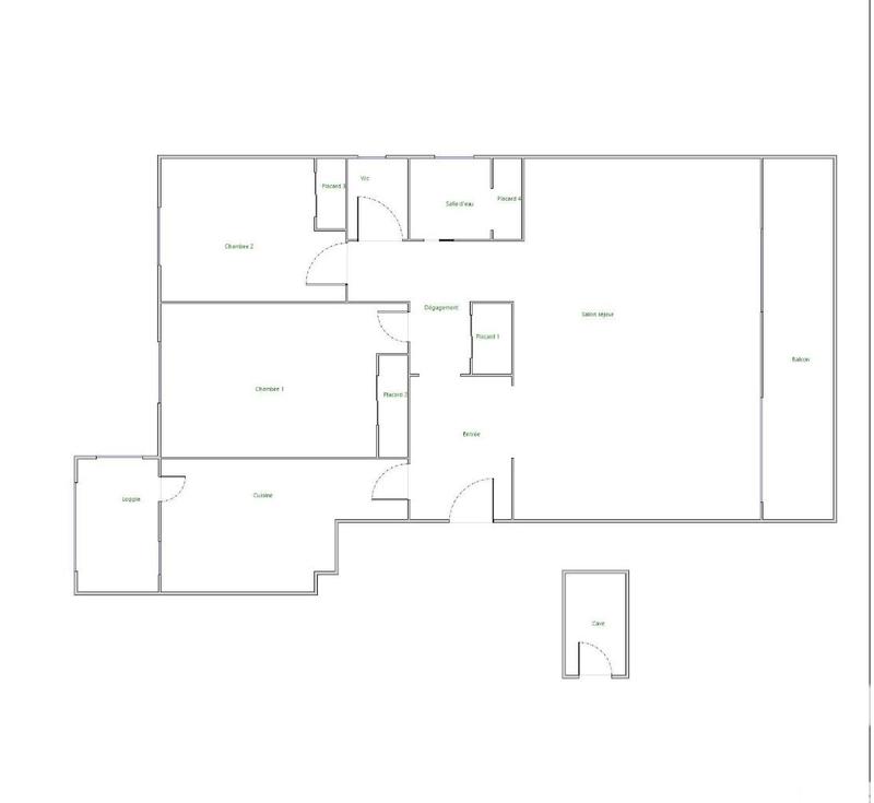 Appartement - 67 m² - 3 pièces