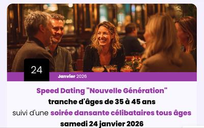 Soirée célibataires + speed dating