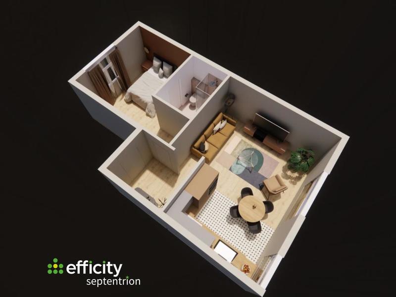 Appartement - 45 m² - 2 pièces