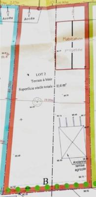 Terrain constructible - 814 m²