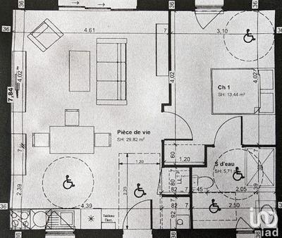 Maison - 49 m² - 2 pièces