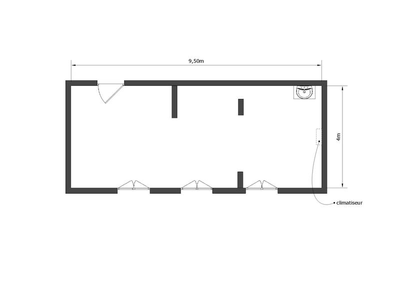 Local d'activités - 36 m² - 1 pièce