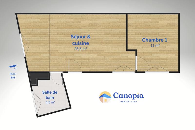 Appartement - 41 m² - 2 pièces