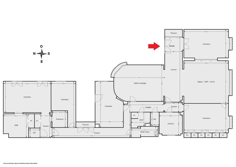 Appartement - 200 m² - 2 pièces