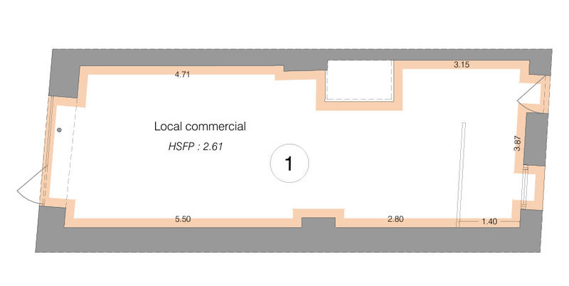 Local commercial - 68 m²