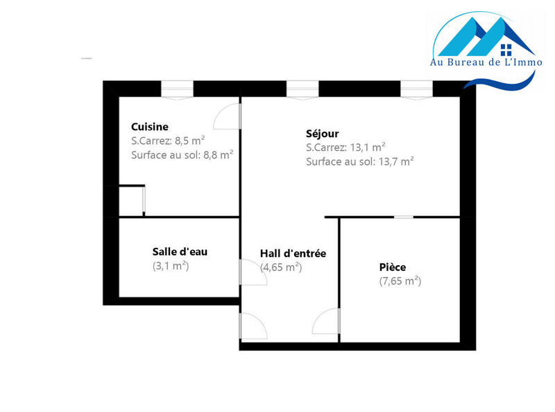 Appartement - 37 m² - 2 pièces