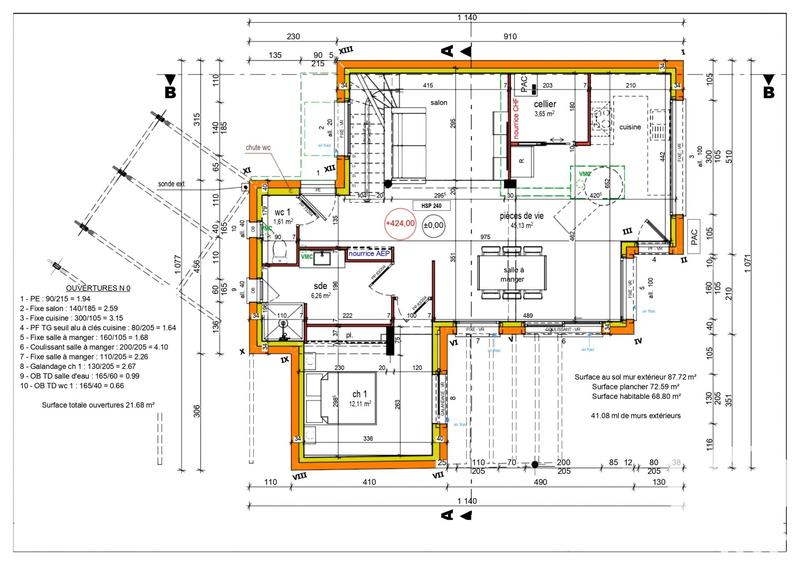 Maison de maîtres - 91 m² - 2 pièces
