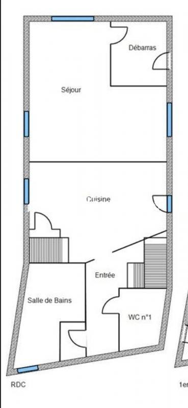 Maison de bourg - 96 m² - 5 pièces