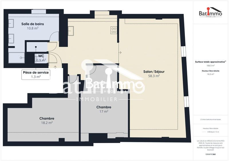 Appartement - 75 m² - 4 pièces