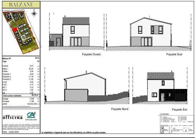 Maison - 95 m² - 4 pièces