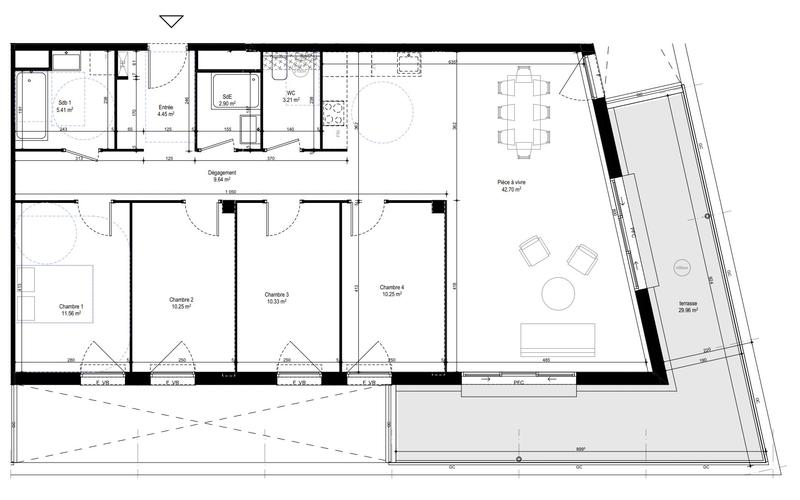 Appartement - 111 m² - 5 pièces