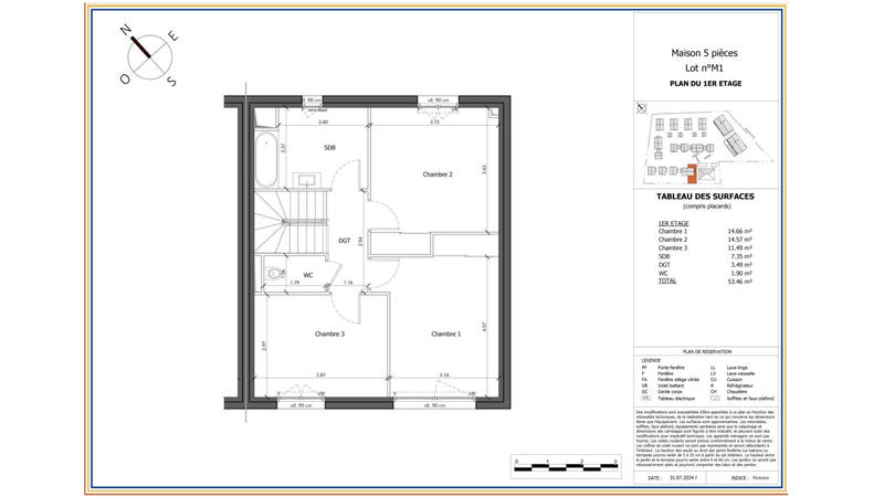 Maison - 109 m² - 5 pièces