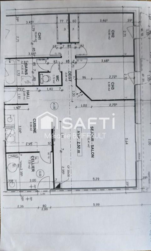 Maison - 92 m² - 4 pièces