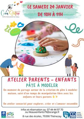 Ateliers parents-enfants : pâte à modeler