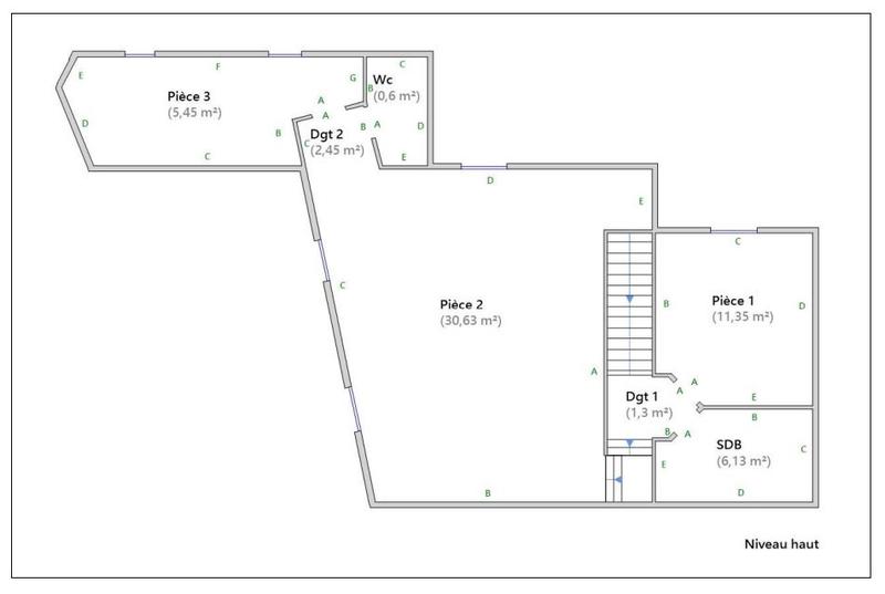 Duplex - 80 m² - 4 pièces