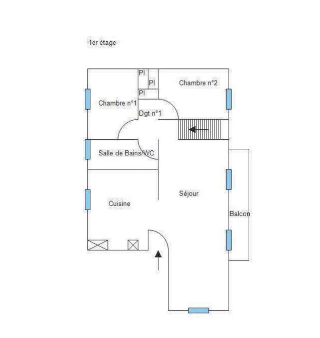 Appartement - 93 m² - 4 pièces