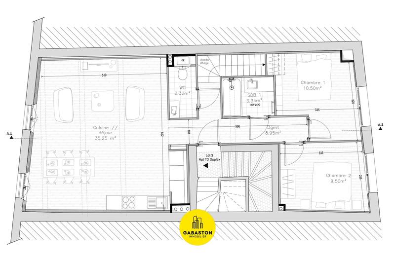 Appartement - 87 m² - 4 pièces