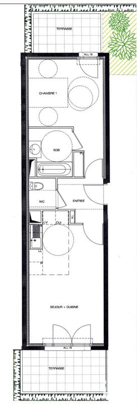 Appartement - 47 m² - 2 pièces