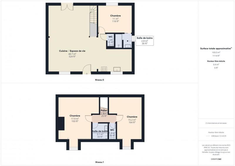 Maison - 92 m² - 4 pièces