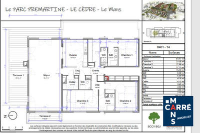 Appartement - 182 m² - 4 pièces