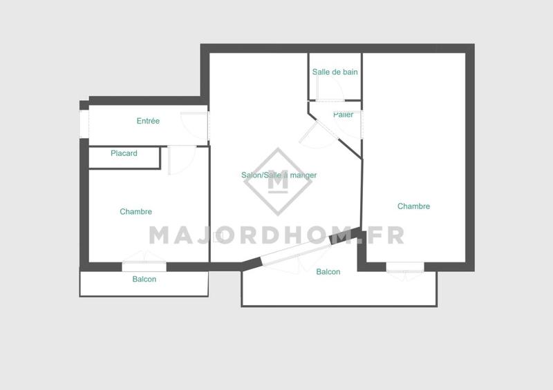 Appartement - 51 m² - 3 pièces