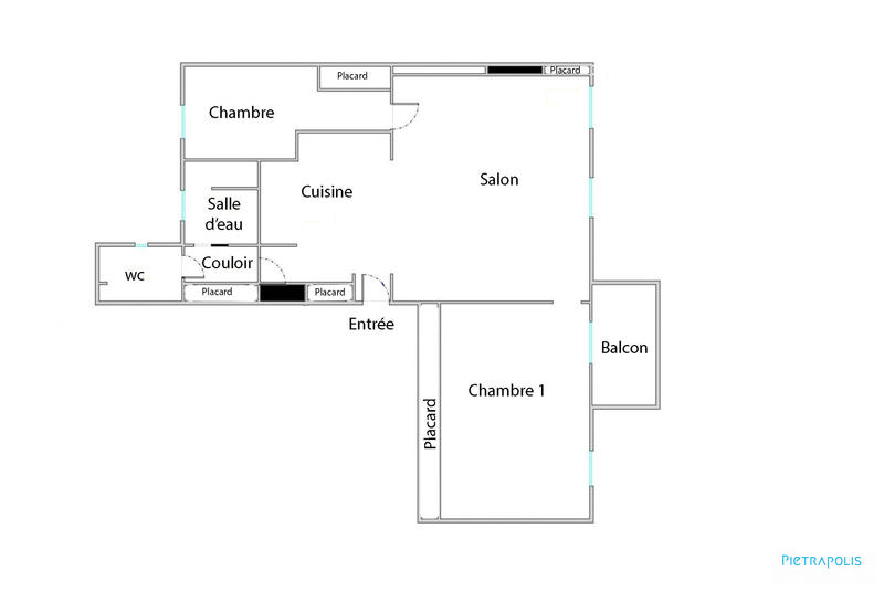 Appartement - 89 m² - 3 pièces