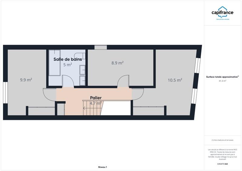 Maison de village - 83 m² - 4 pièces