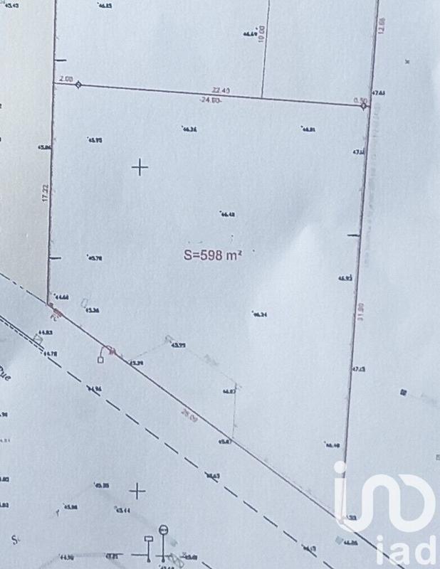 Terrain - 598 m²