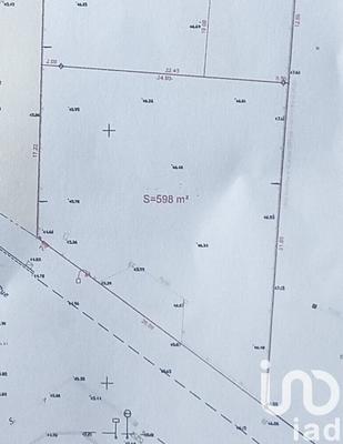 Terrain - 598 m²