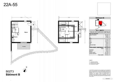 Maison - 70 m² - 3 pièces