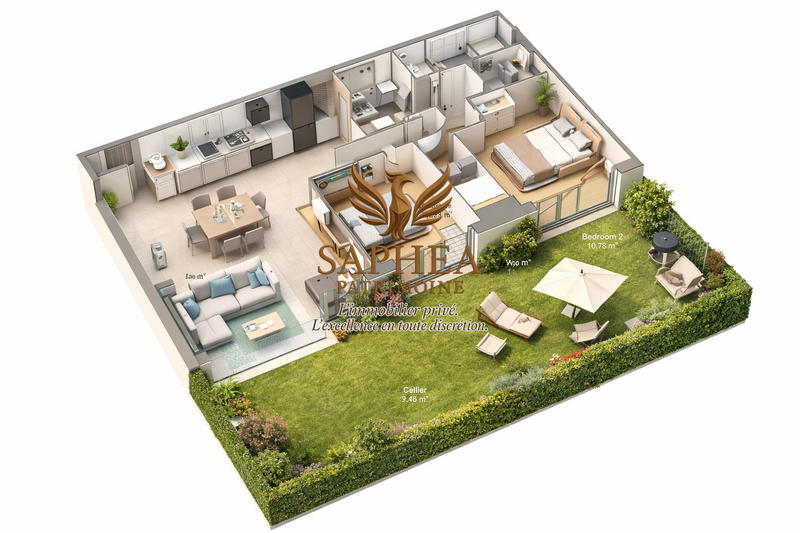 Appartement - 76 m² - 3 pièces