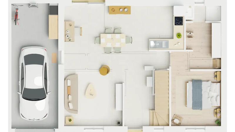 Maison - 86 m² - 4 pièces