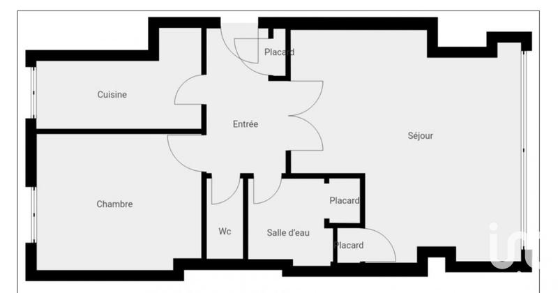 Appartement - 55 m² - 2 pièces