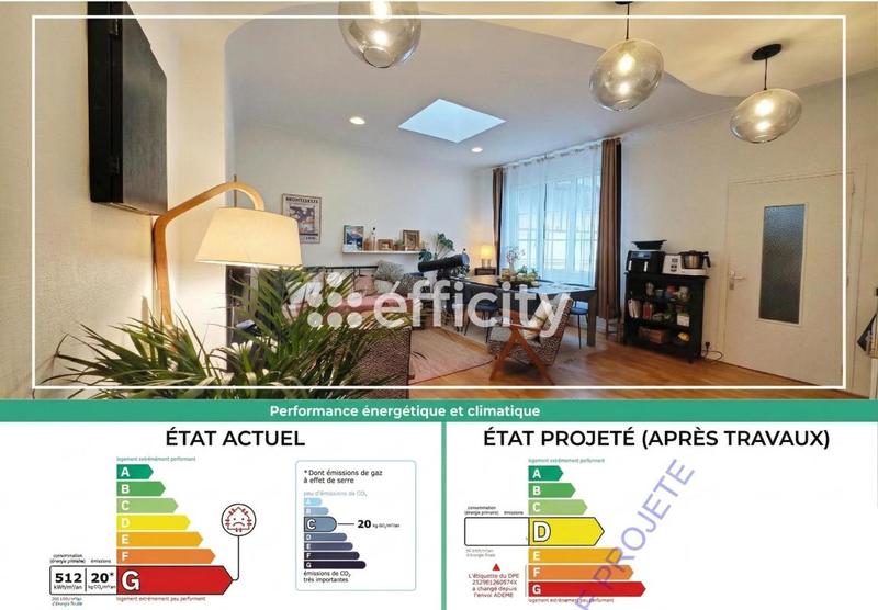 Appartement - 59 m² - 3 pièces