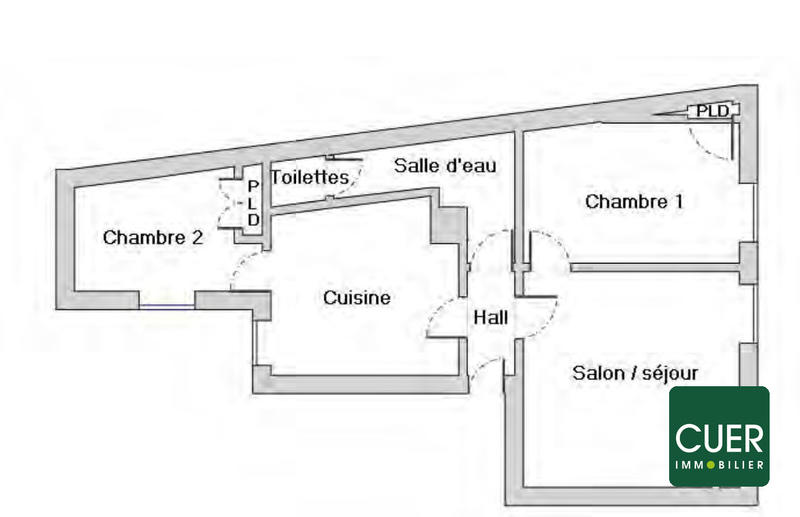 Appartement - 58 m² - 3 pièces