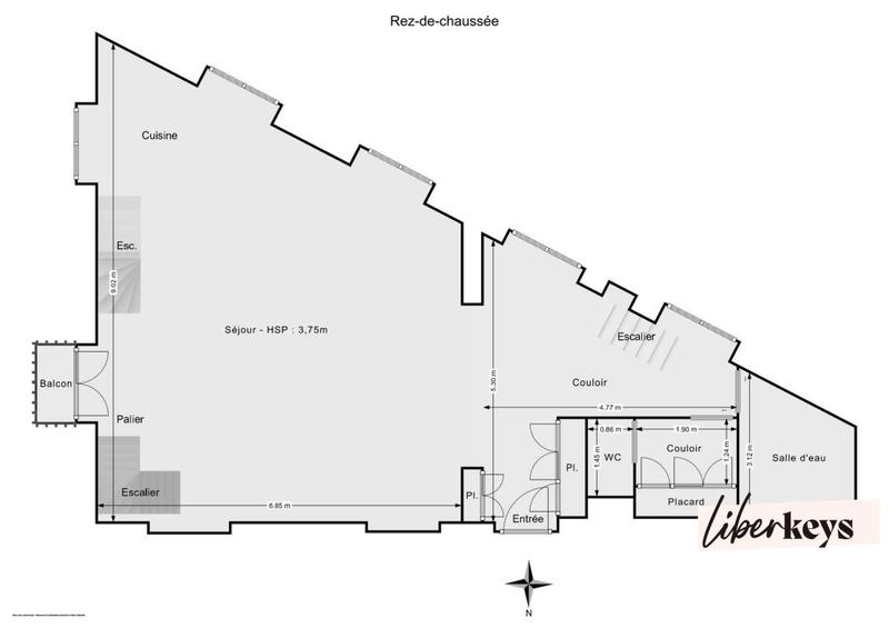 Loft - 100 m² - 3 pièces