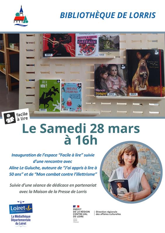 Inauguration de l'espace Facile à Lire et rencontre d'une auteure