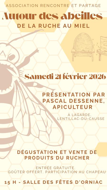 Animation autour des abeilles, de la ruche au miel, à Orniac