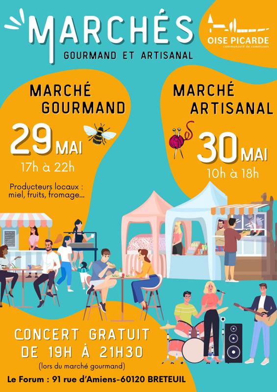 Marché gourmand et concert