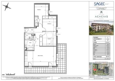 Appartement - 86 m² - 4 pièces