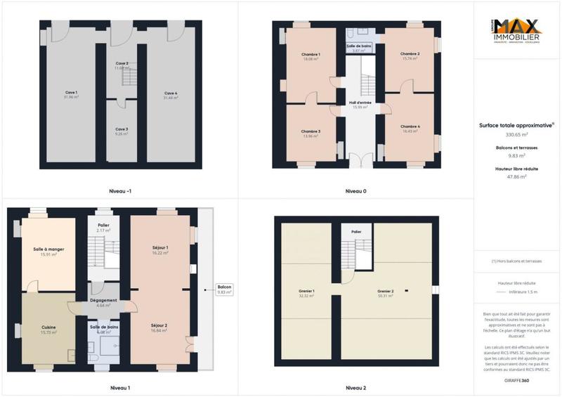 Maison ancienne - 181 m² - 5 pièces