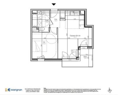Appartement - 42 m² - 3 pièces