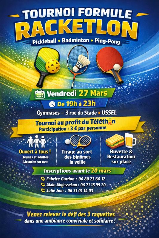 Tournoi formule Racketlon