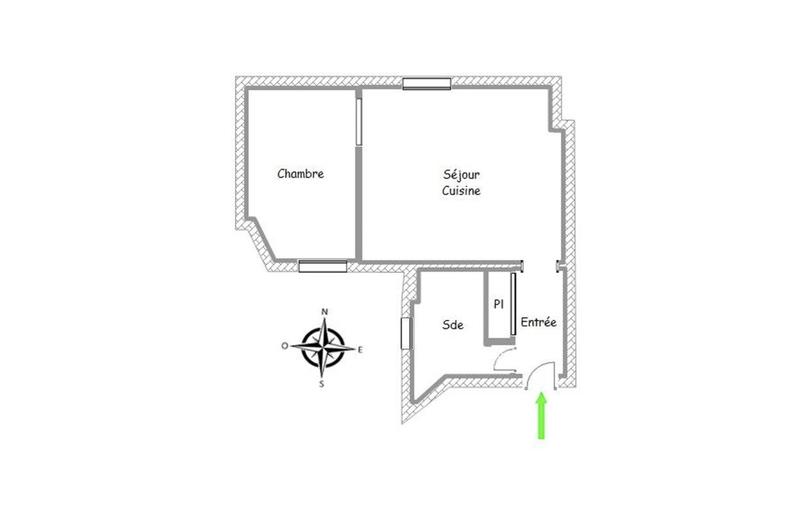 Appartement - 33 m² - 2 pièces