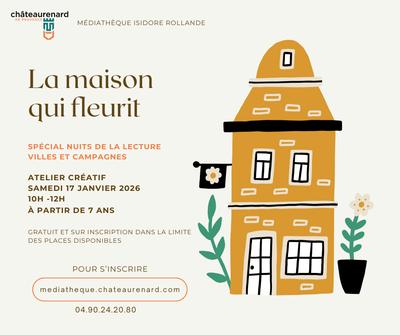 Atelier créatif "La Maison qui fleurit"
