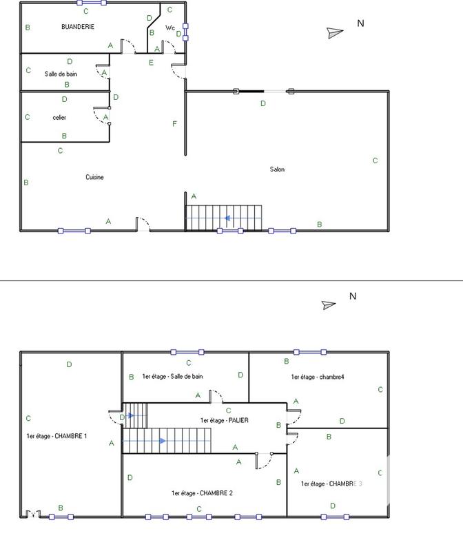 Maison de ville - 160 m² - 7 pièces